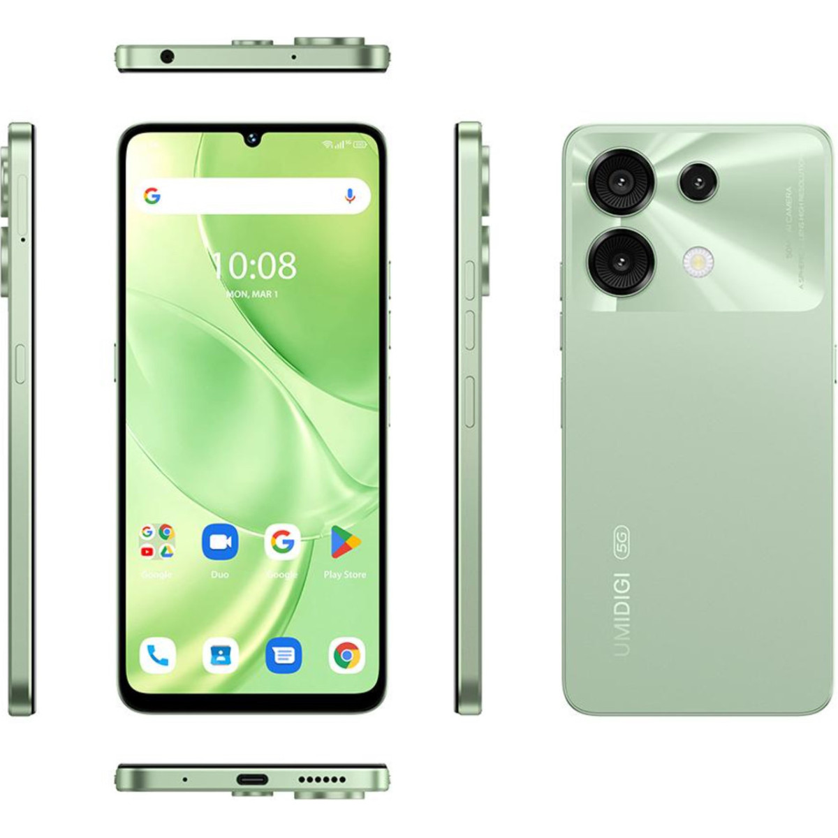 Купити СМАРТФОНИ UMIDIGI G9 5G 6/128GB Lake Green Гарантія 1 рік